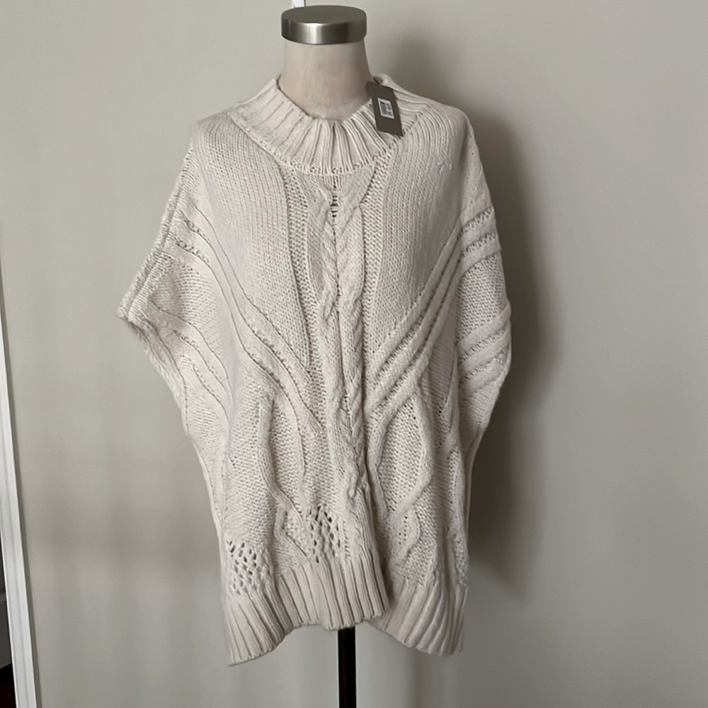 Crown Vintage Cable Knit Poncho